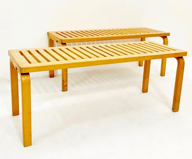 Set of 2 Alvar Aalto Benches