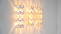Set of 3 Wall Lights by Gaetano Pesce for NY Form, Paper, 1960s 