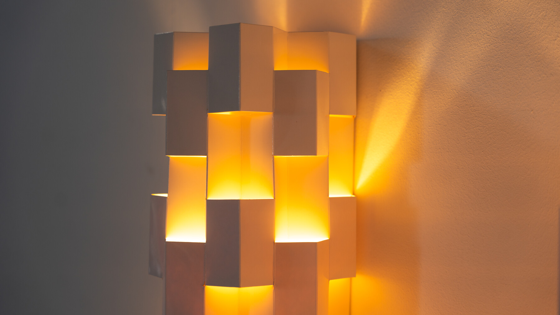 Set of 3 Wall Lights by Gaetano Pesce for NY Form, Paper, 1960s 