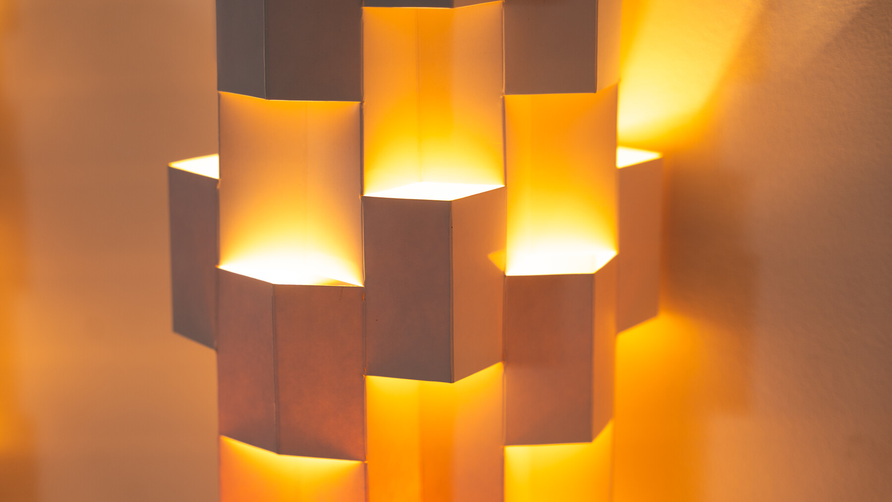 Set of 3 Wall Lights by Gaetano Pesce for NY Form, Paper, 1960s 