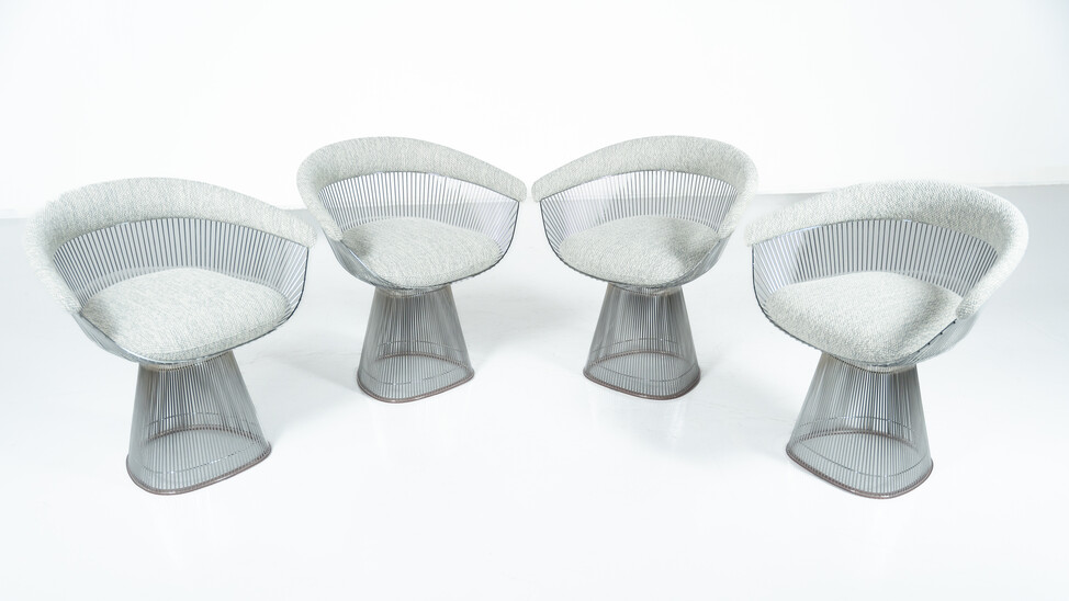 Set of 4 Chairs Warren Platner for Knoll International, 1960s