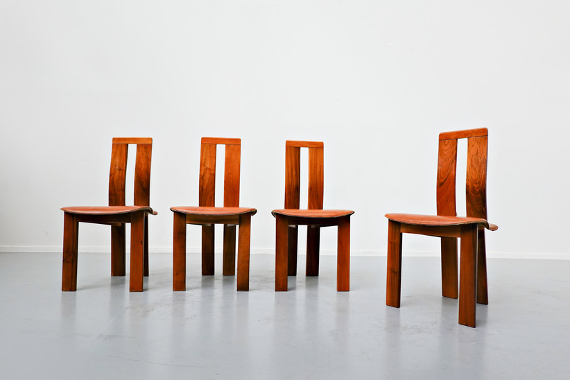 Set of 4 Italian Chairs, 1950s