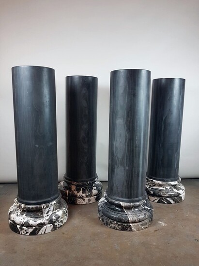 Set of 4 Marble Columns