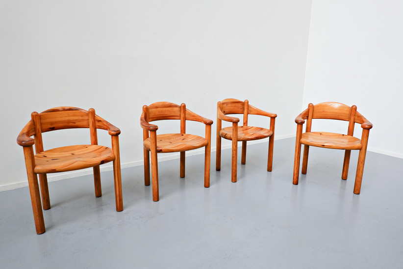 Set of 4 Pitchpin Armchairs by Rainer Daumiller, 1970s