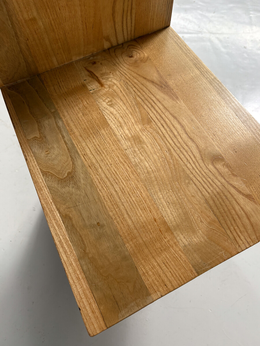 Set of 4 Zig Zag chairs by Gerrit Thomas Rietveld 