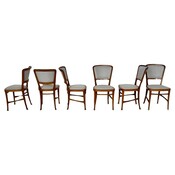 Set of 6 Art Nouveau Chairs by Robert Fix, Portois & Fix