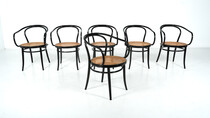 Set of 6 Bentwood Chairs by Thonet, Austria, 1920s