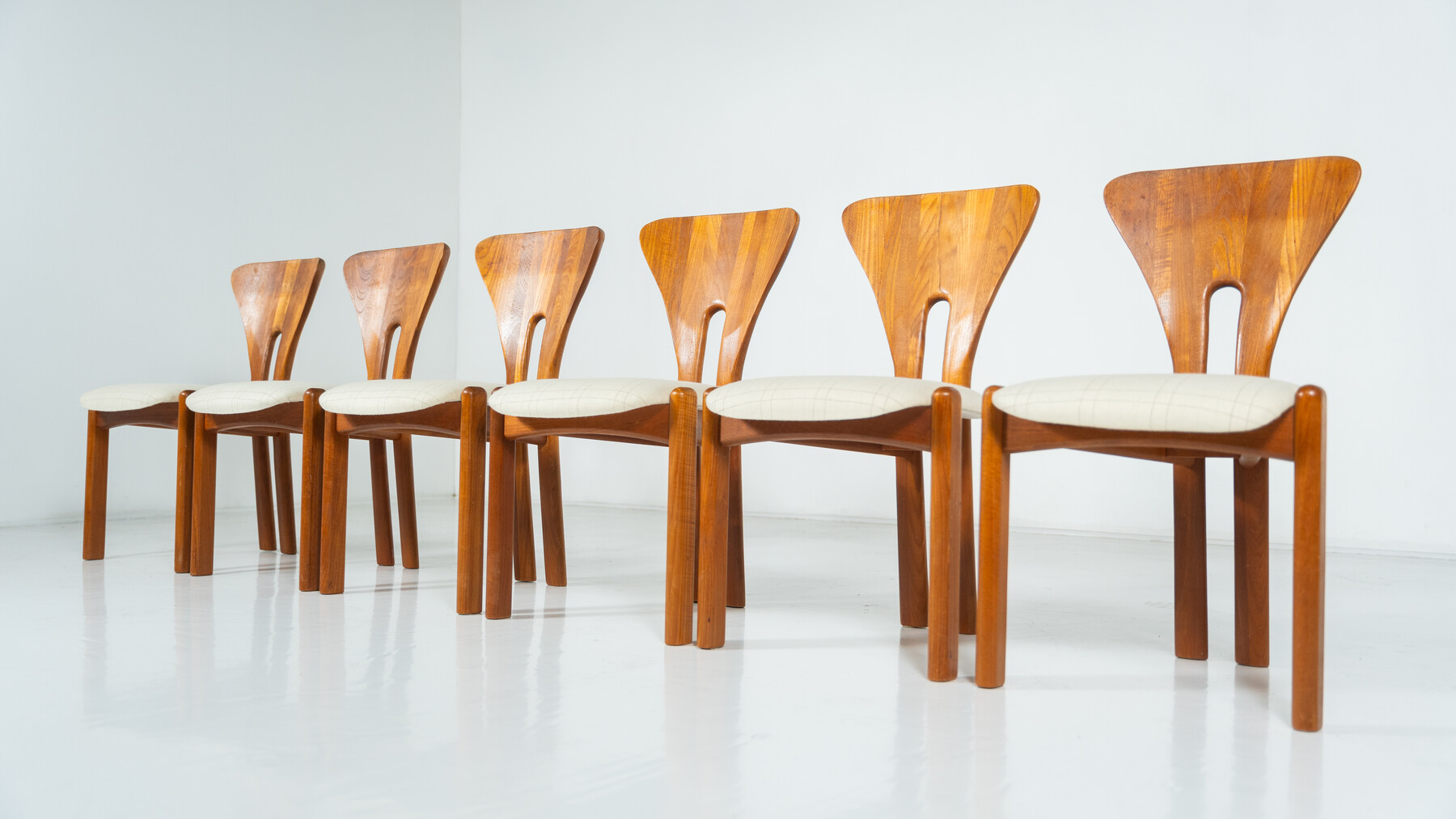 Set of 6 Chairs by Niels Koefoed, Denmark, 1960s