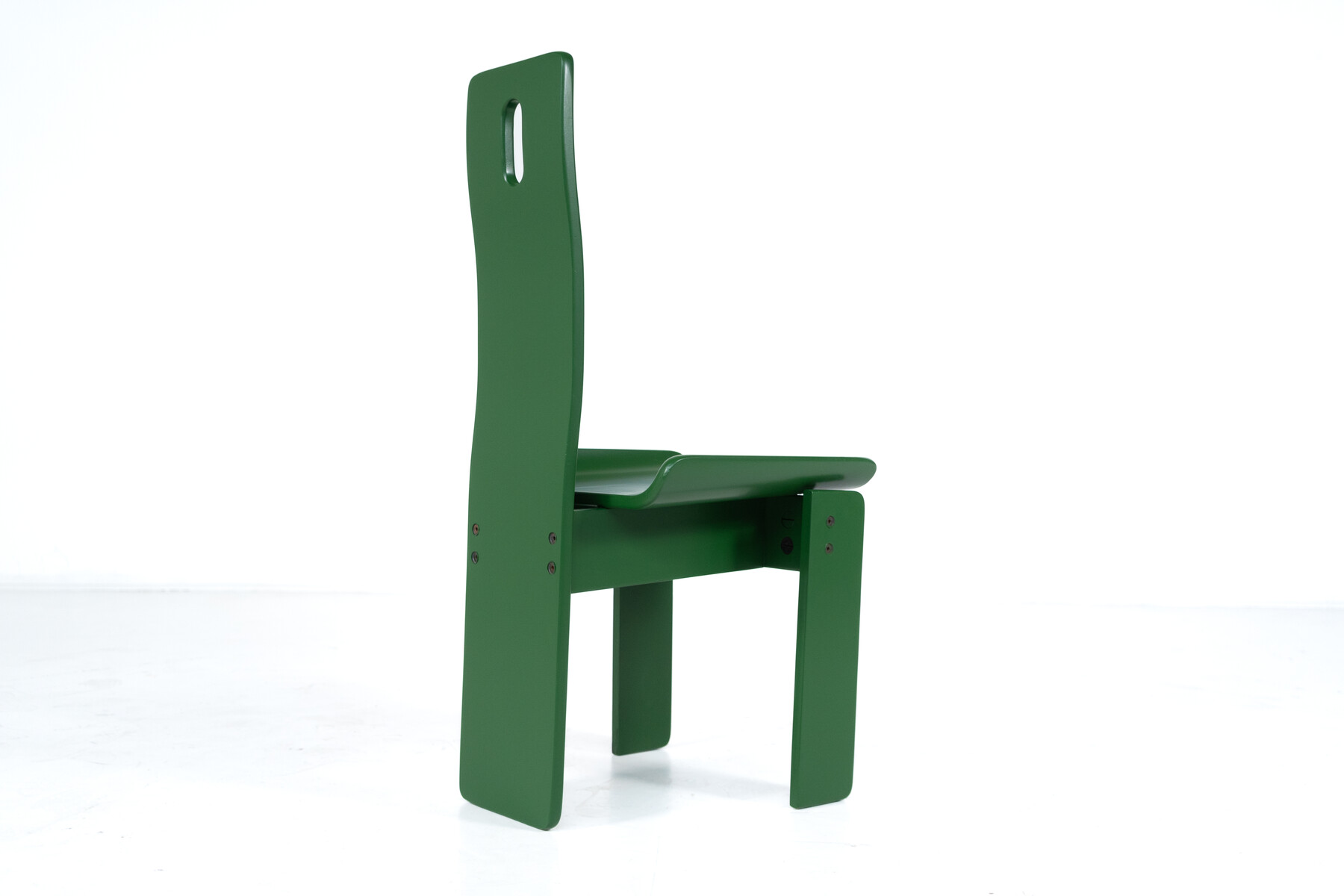 Set of 6 Green Diago Chairs by Edoardo Landi for Nikol, 1970s