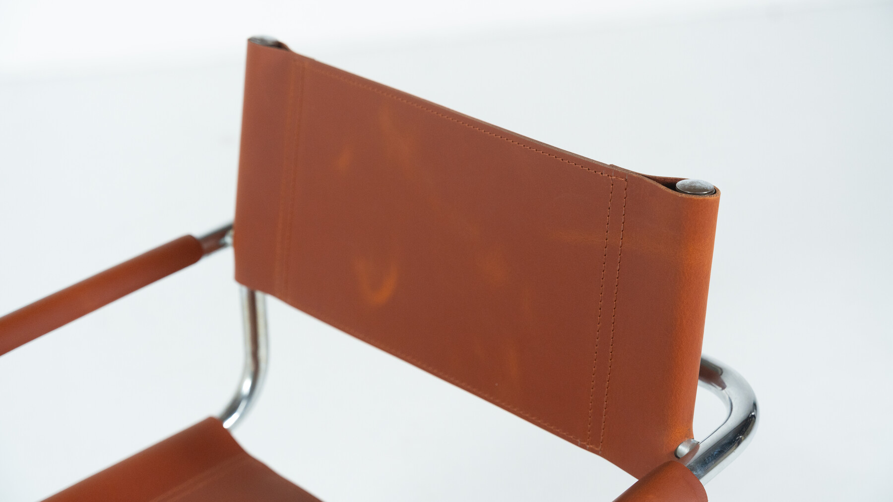 Set of 6 Tubular Armchairs by Mart Stam and Marcel Breuer, Leather