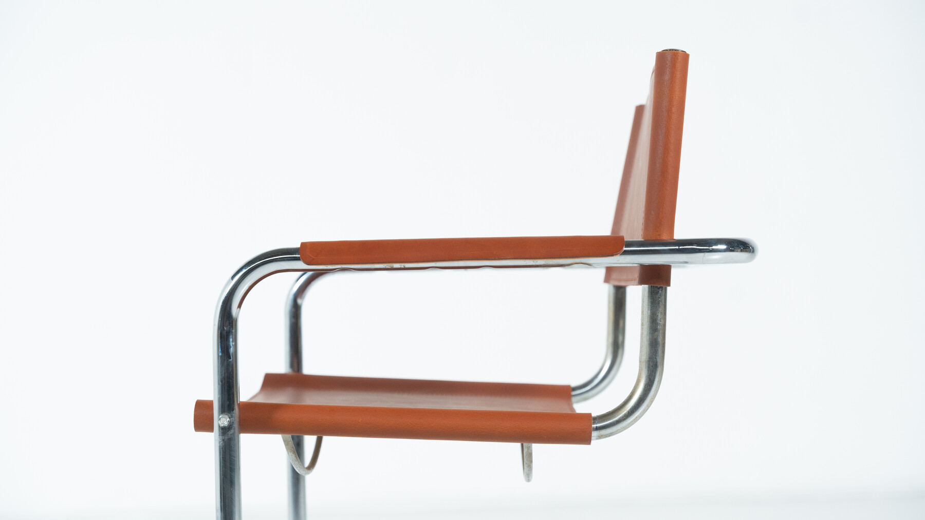 Set of 6 Tubular Armchairs by Mart Stam and Marcel Breuer, Leather