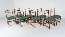 Set of 8 Mid-Century Modern Dining Chairs by Renato Venturi for MIM, 1950s