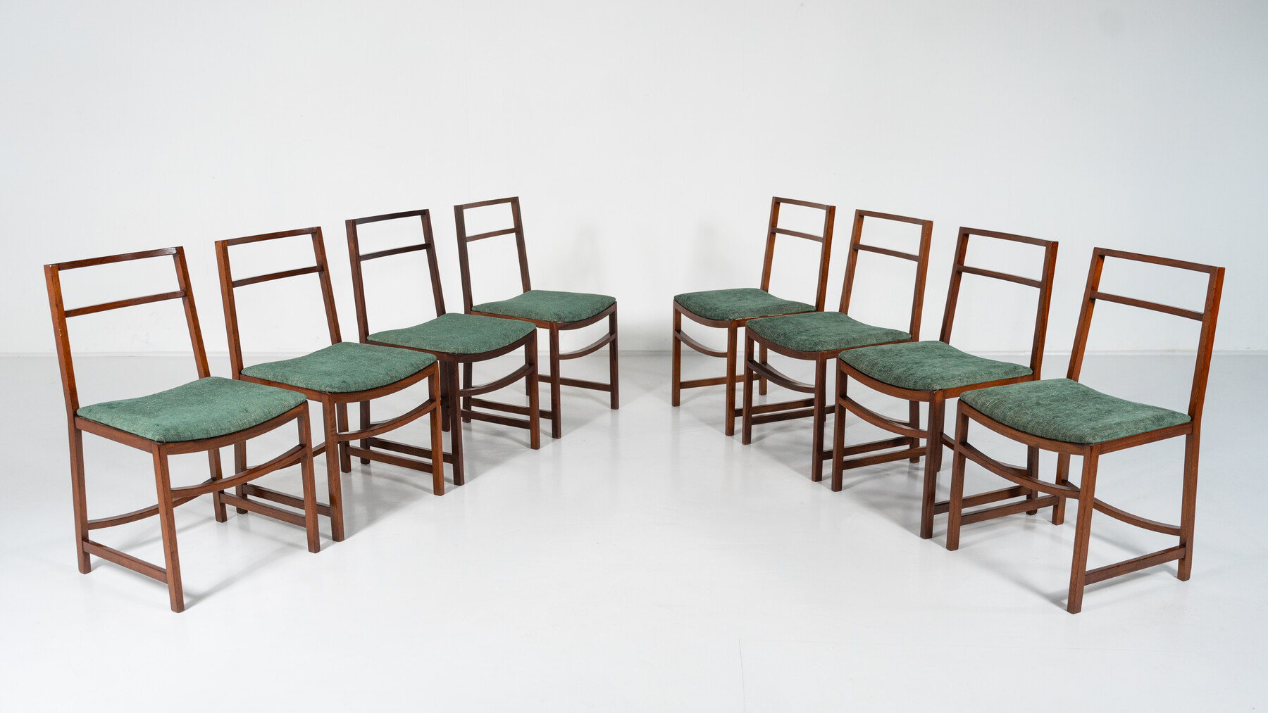 Set of 8 Mid-Century Modern Dining Chairs by Renato Venturi for MIM, 1950s