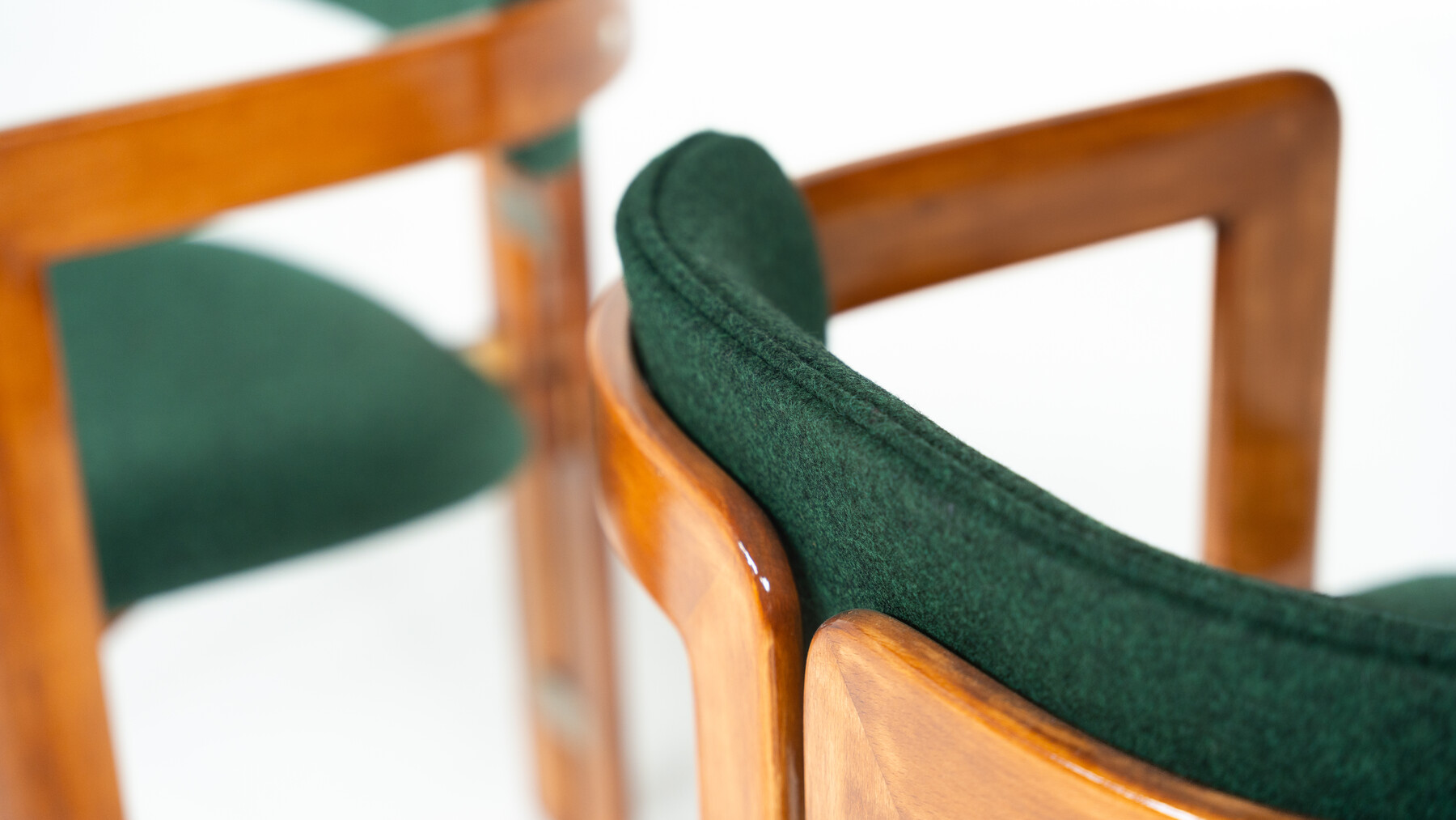 Set of 8 Pamplona Armchairs by Augusto Savini for Pozzi, Italy, 1960s - New Upholstery ( Kvadrat)