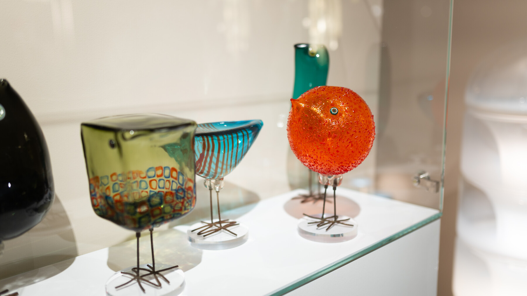 Set of five « Pulcini » Birds by Alessandro Pianon & Peter Pelzel for Vistosi, 1960s 