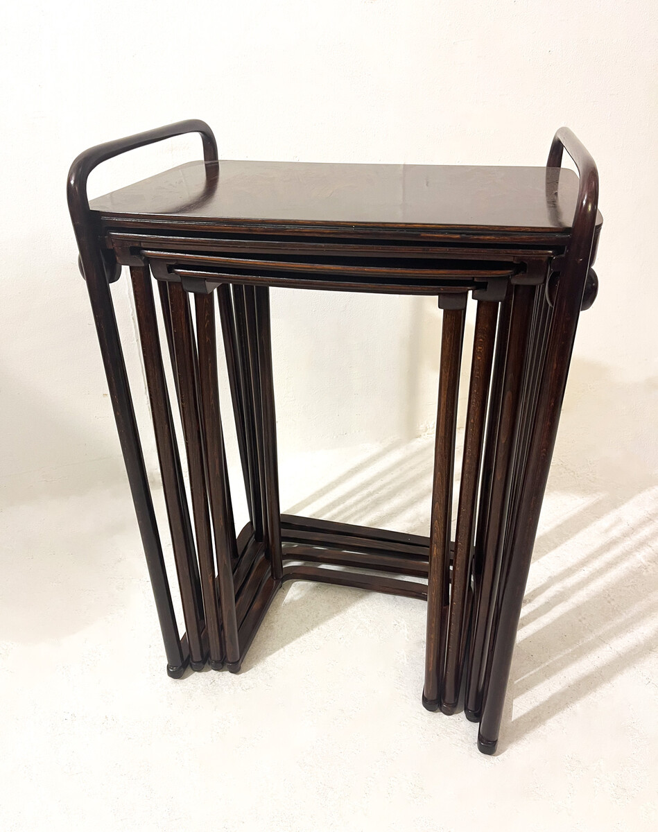 Set of four Nesting Tables by Josef Hoffmann, Vienna, 1904