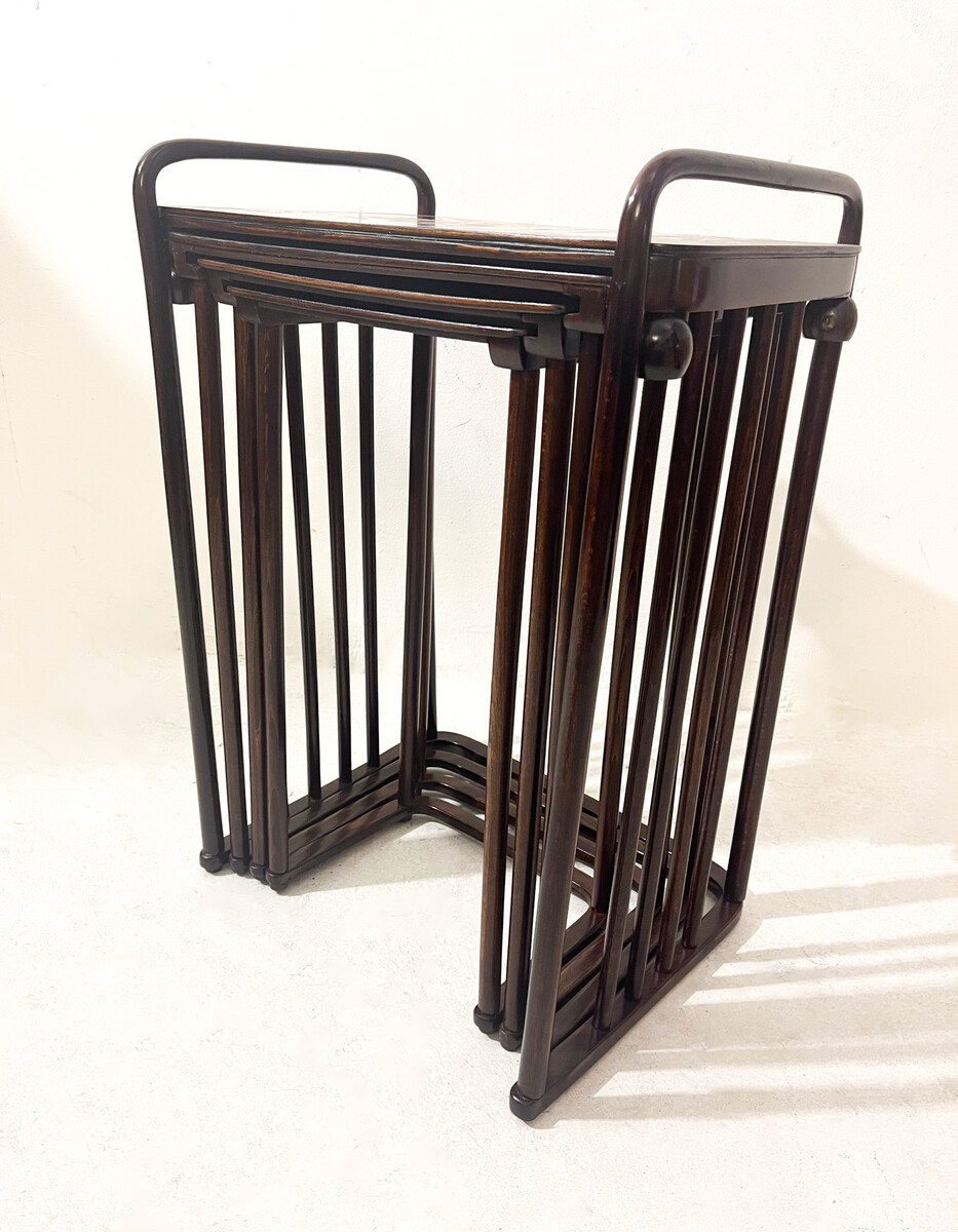 Set of four Nesting Tables by Josef Hoffmann, Vienna, 1904