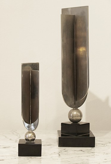 Set of two sculpture attributed to Jacques Adnet - c.1940s