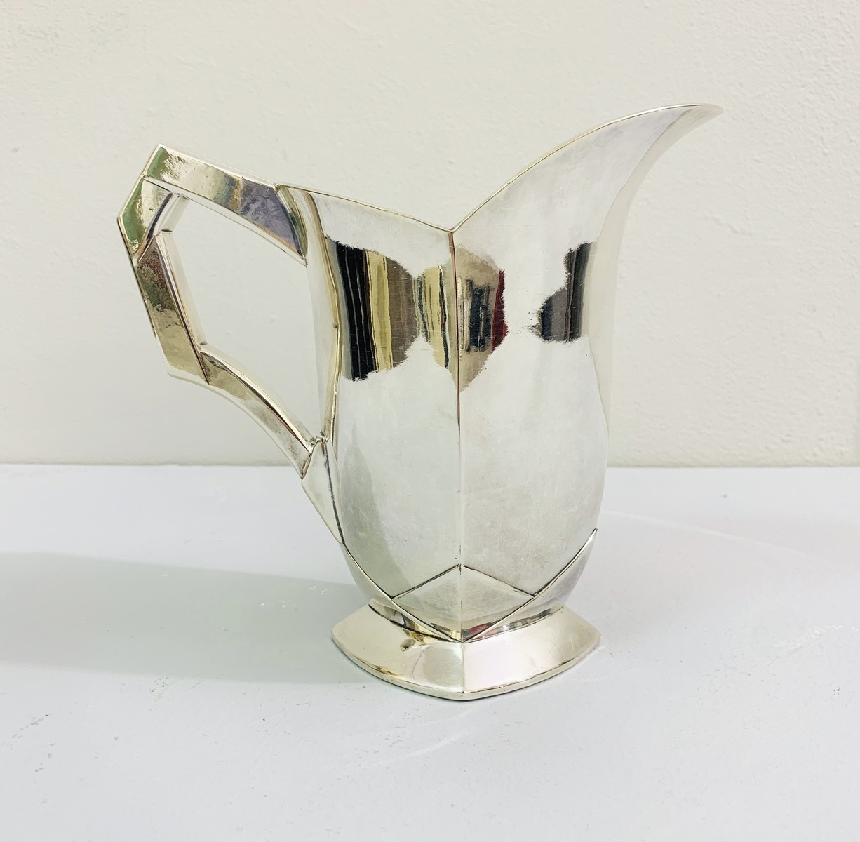 at Home Silver Metal Pitcher