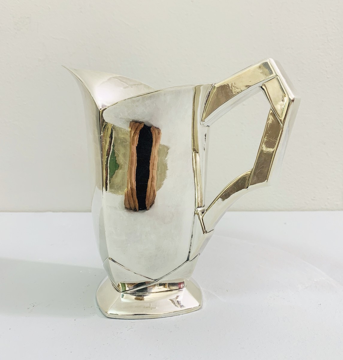 at Home Silver Metal Pitcher