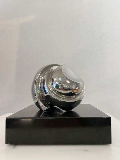 Silvered Bronze Sculpture by Demoitelle 