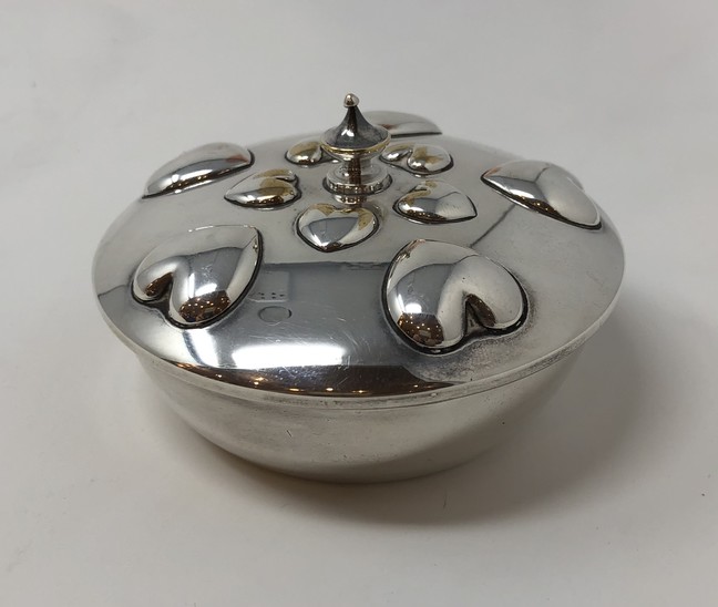 Small Box By Christian Dior, silvered metal