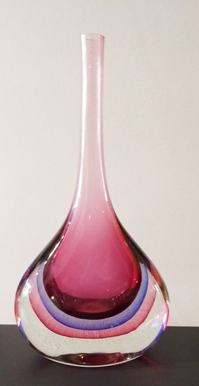 Sommerso vase by Flavio Poli For Seguso Vetri D'Arte, ca.1960s