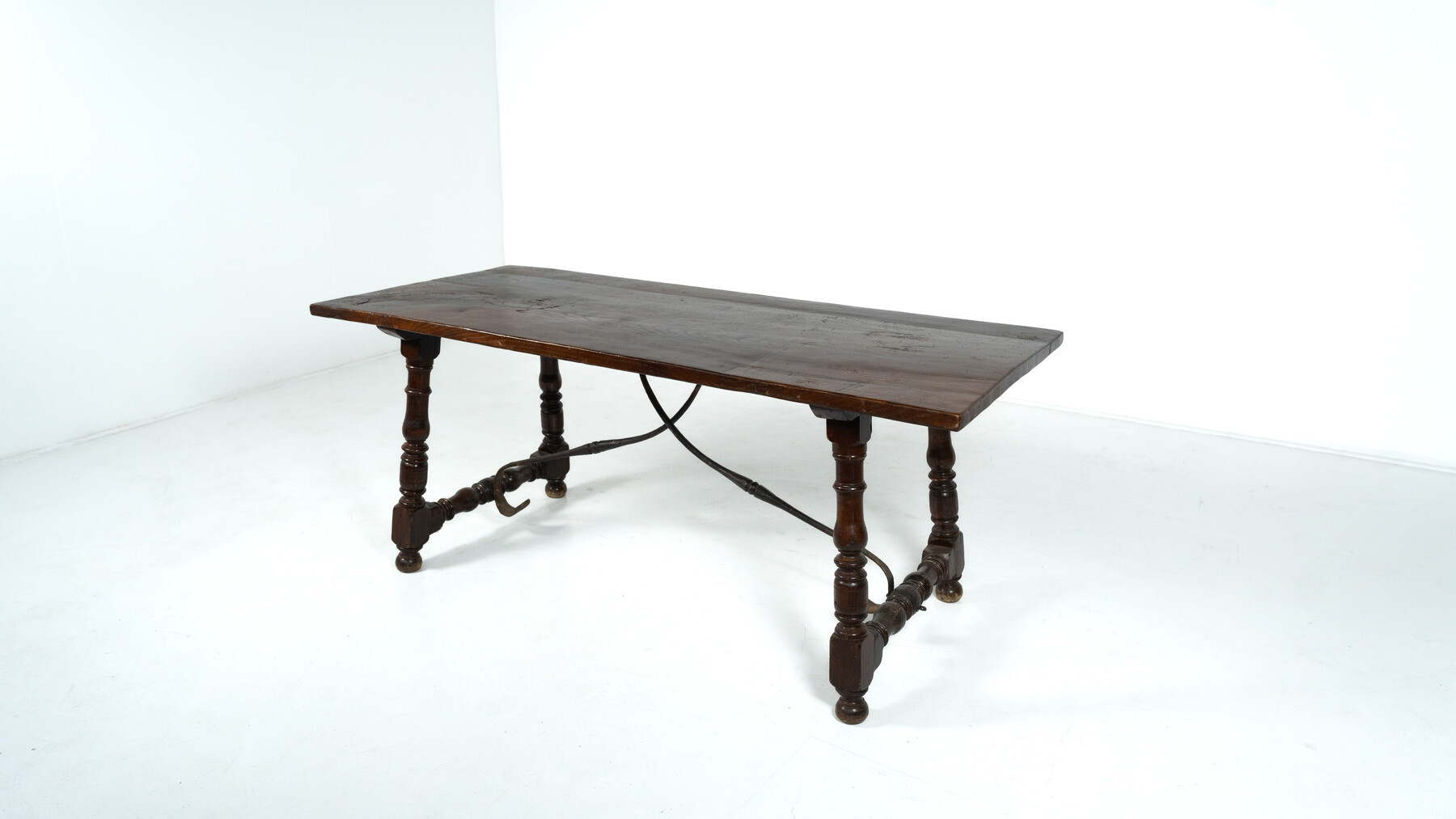  Spanish Wooden Dining Table 