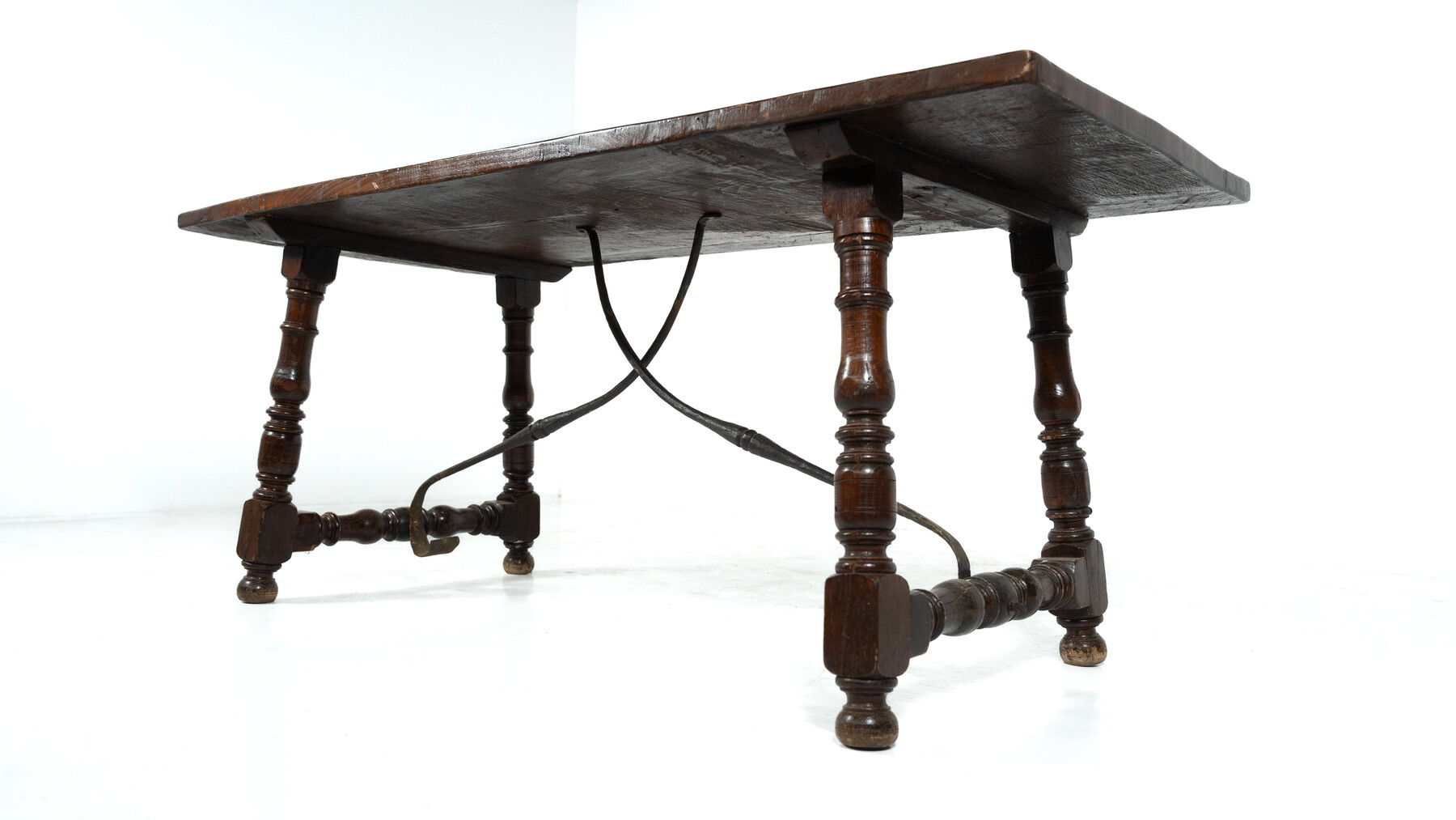  Spanish Wooden Dining Table 