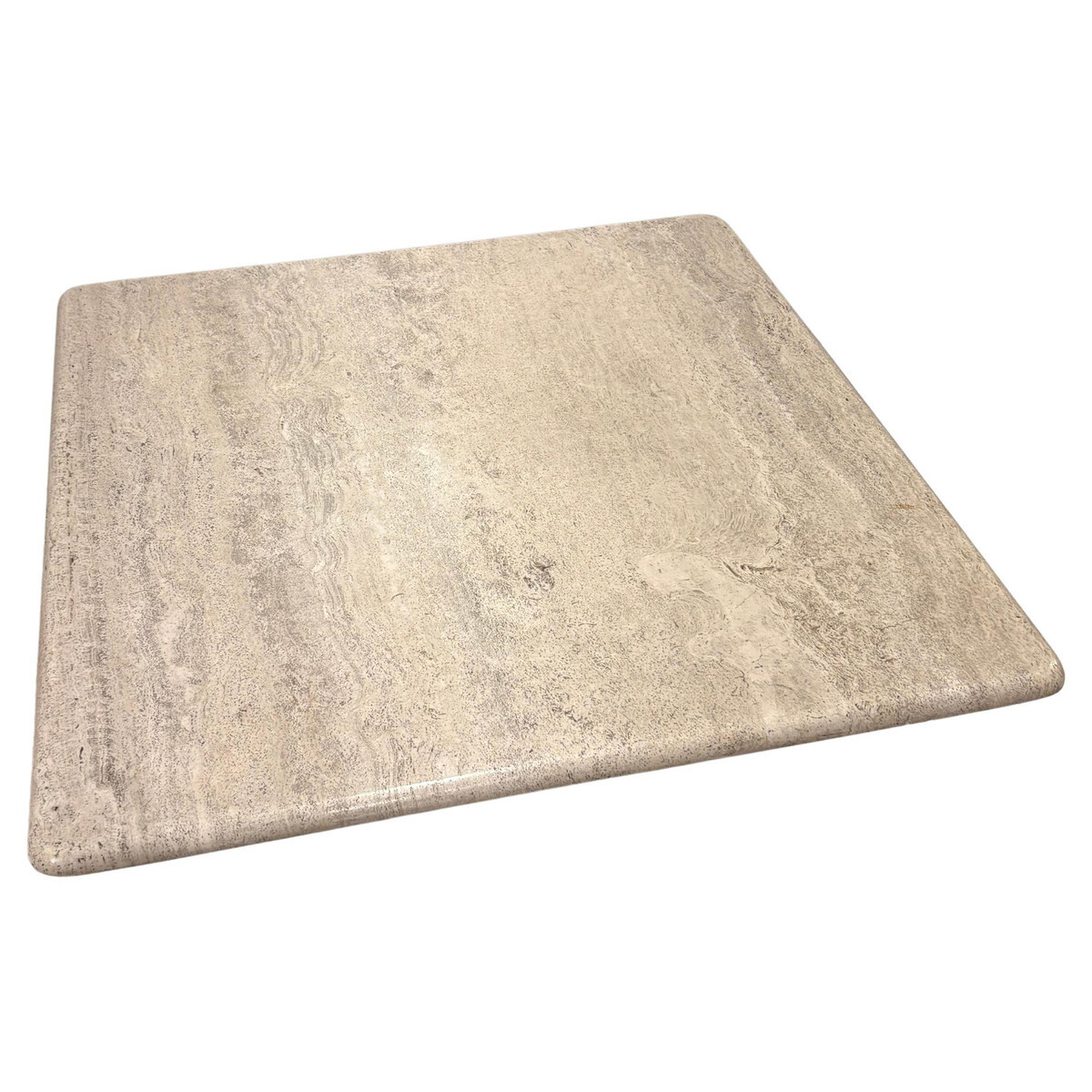 Square Travertine Coffee Table by Angelo Mangiarotti for Up & Up, Italy, 1970s