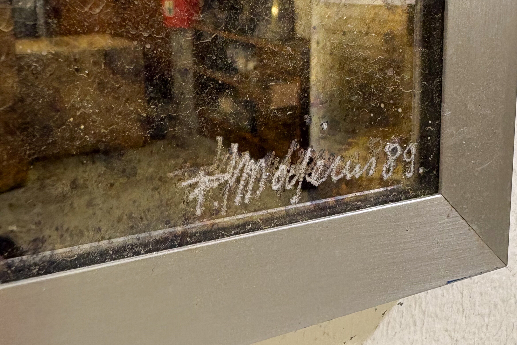 Stained Glass Pannel by Pierre Majerus, 1989 