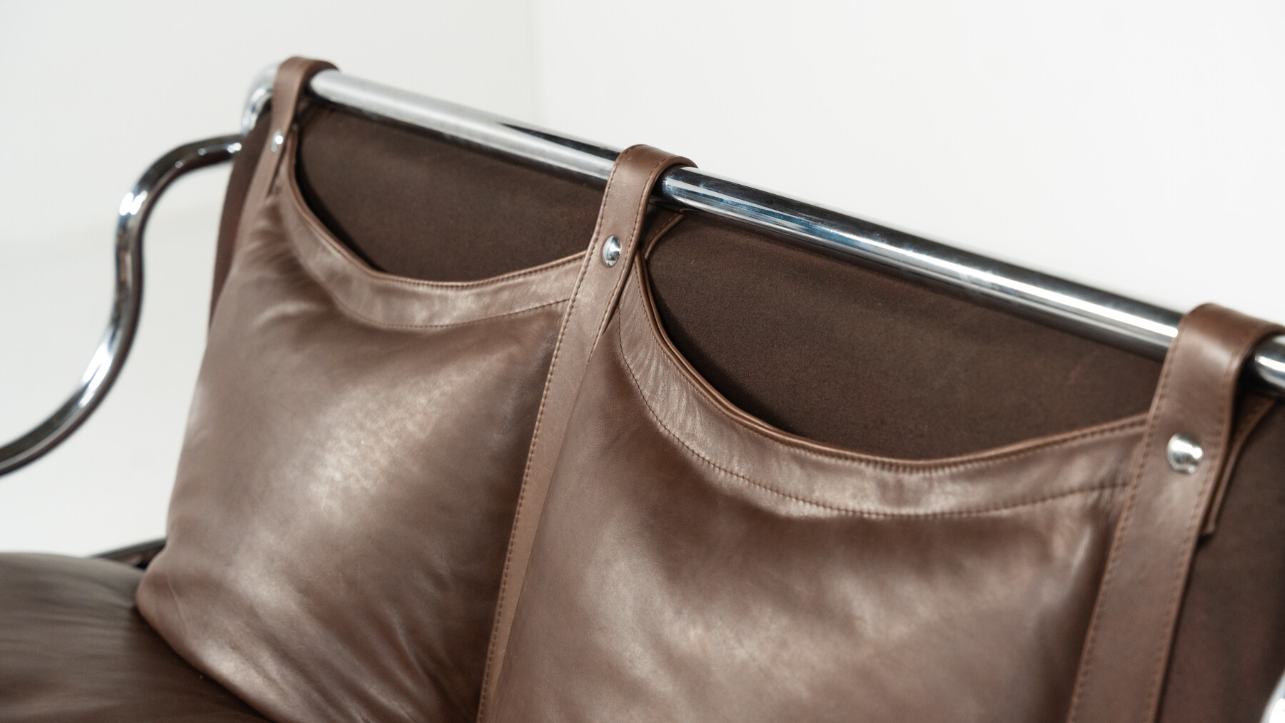 Stringa Sofa by Gae Aulenti, italy, 1962 - New Leather Upholstery