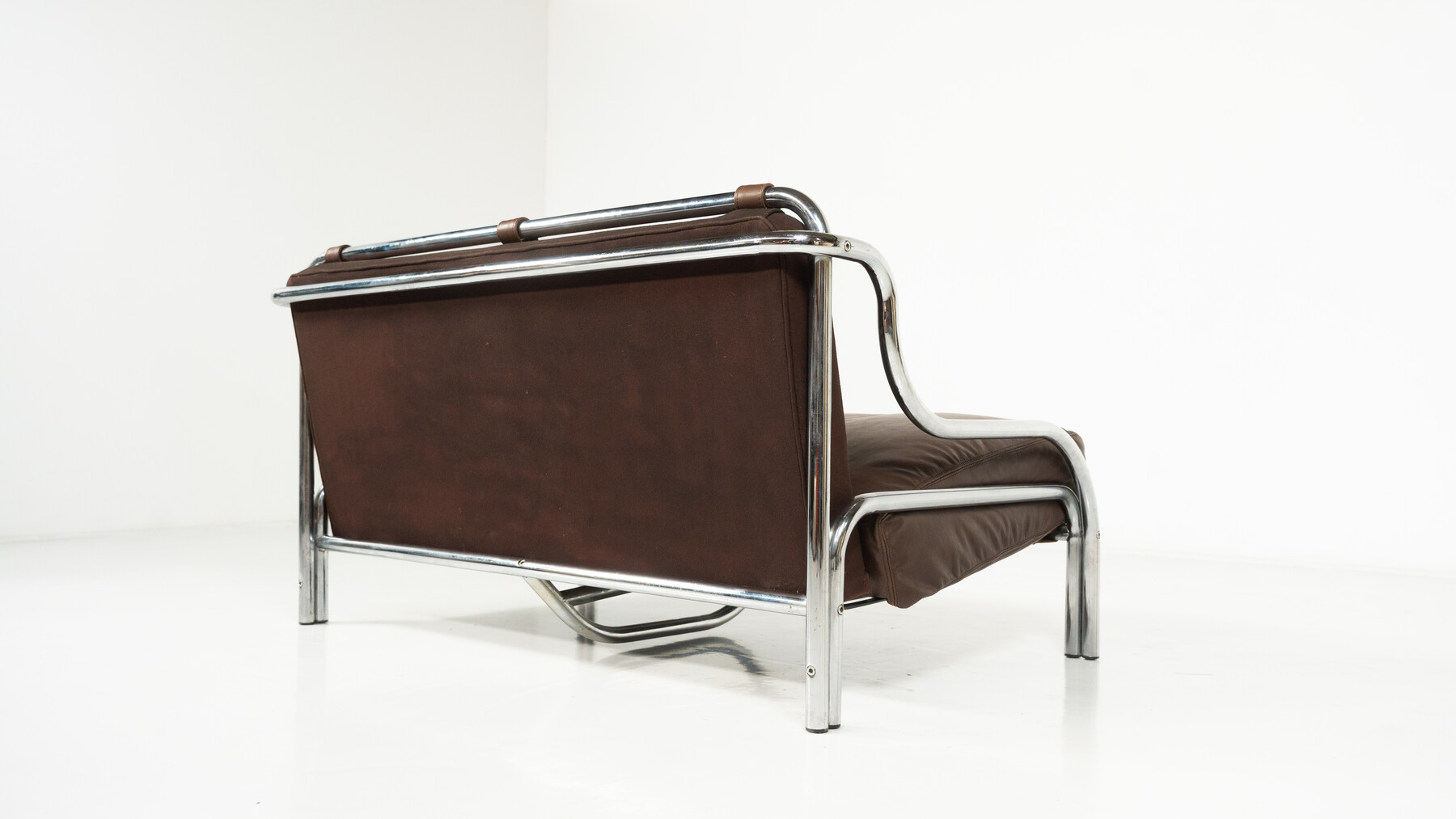 Stringa Sofa by Gae Aulenti, italy, 1962 - New Leather Upholstery