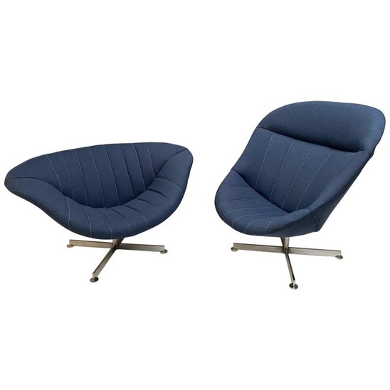 Swivel lounge chairs ( Man & Woman) Rudolf Wolf, Rohe Nordwolde 