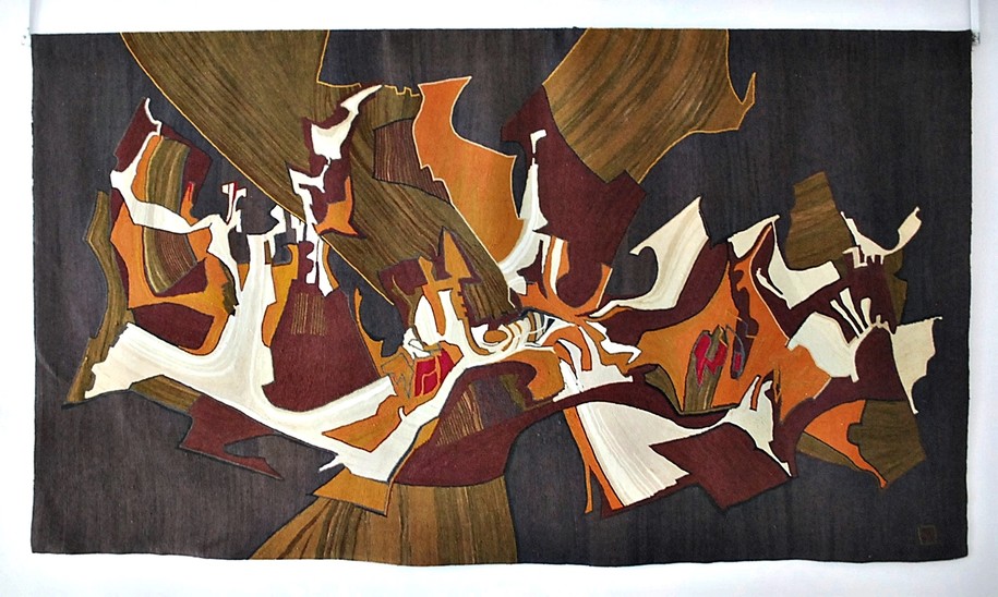 Tapestry signed by Claude Prevost - France c.1970