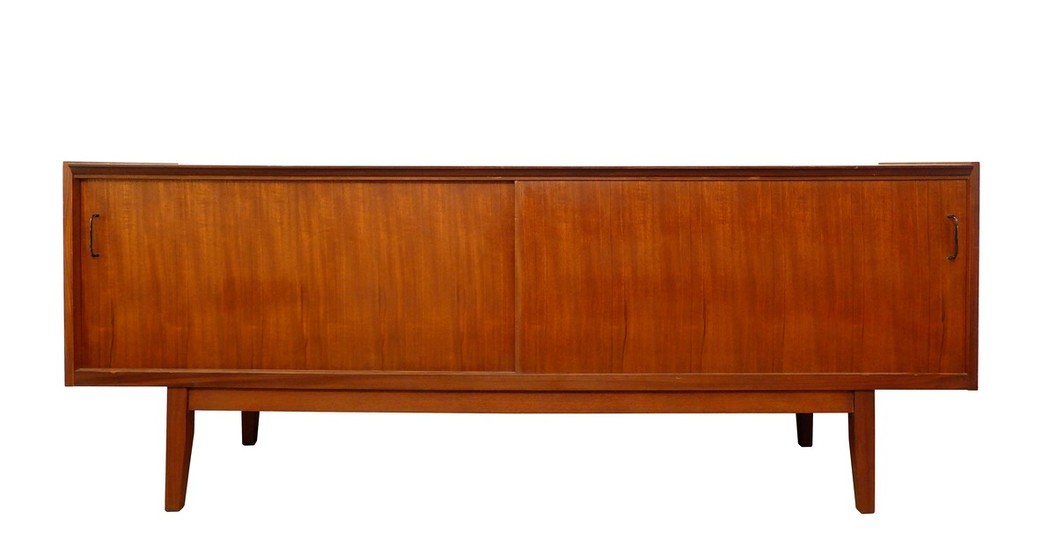 Teak Sideboard With Two Sliding Doors