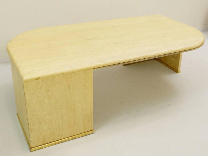Travertine Coffee Table - 1980s