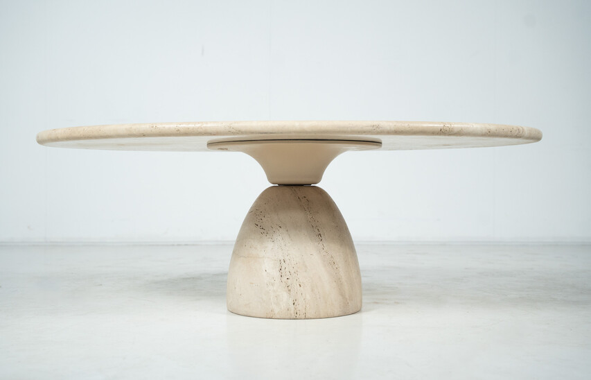 Travertine Coffee Table by Peter Draenert, 1970s