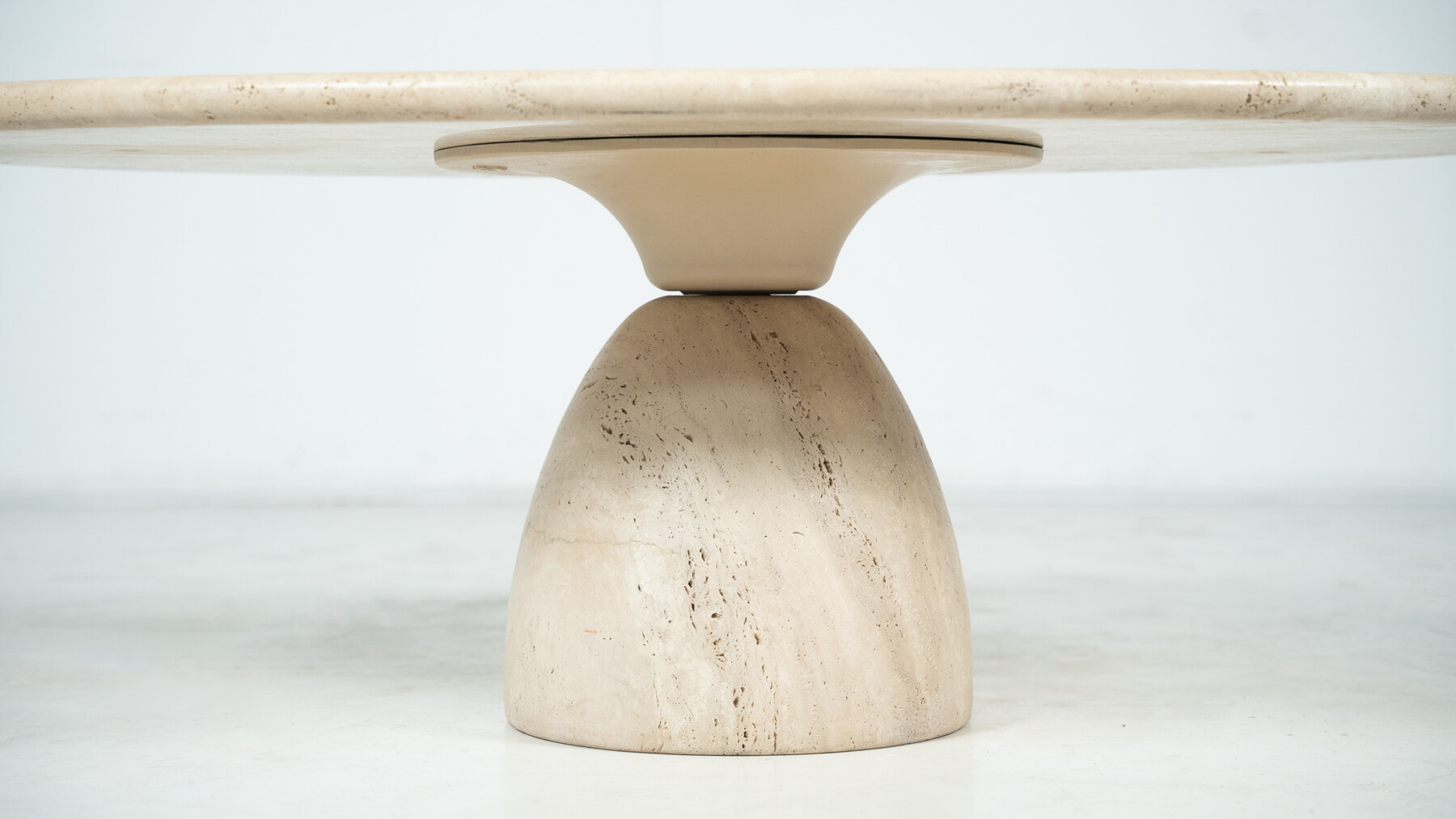 Travertine Coffee Table by Peter Draenert, 1970s