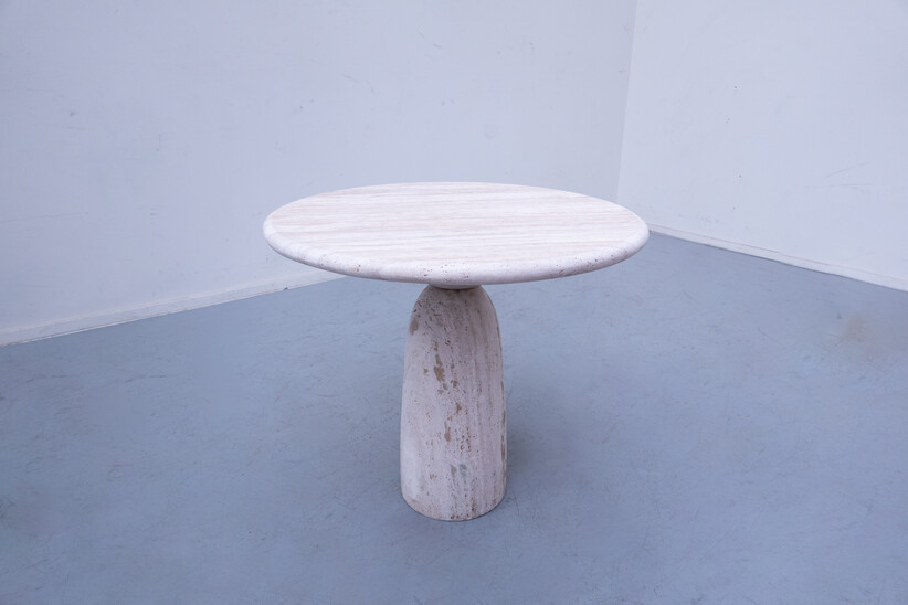 Travertine Finale Side Table by Peter Draenert, 1970s
