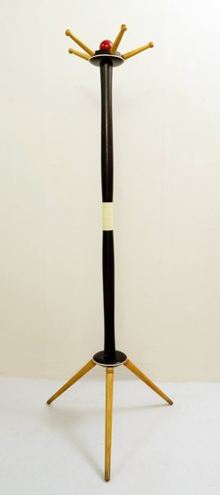Tripod Wood Coat Rack