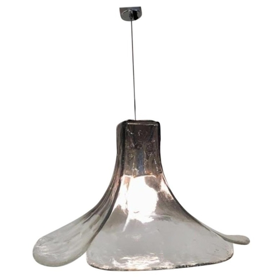Tulip Hanging Lamp LS185 By Carlo Nason For Mazzega, 1960s