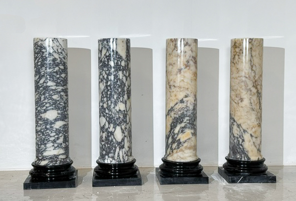 Two Pairs of Marble Columns, Italy, 1980s - Sold per pair