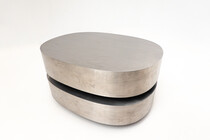 Two Parts Modulable Coffee Table by Gabriella Crespi - Italy 1970s