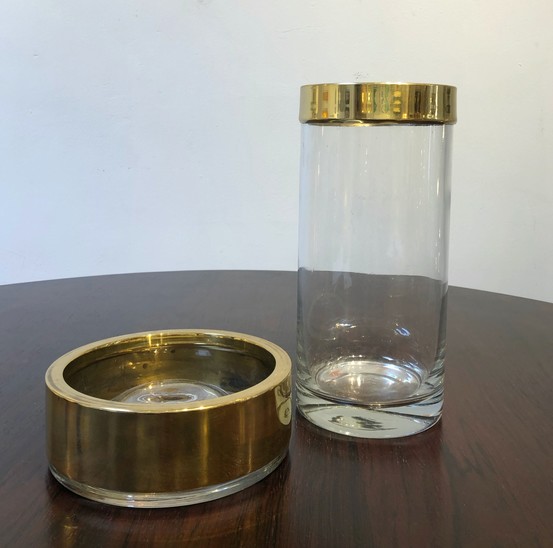 Vase and Ashtray By Carlo Nason for Mazzega, 1976