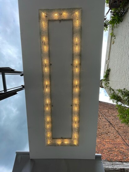 Very Large Ceiling Light attributed to Venini, Italy, 1940s