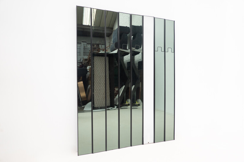 Wall Mirror and Coat-Rack