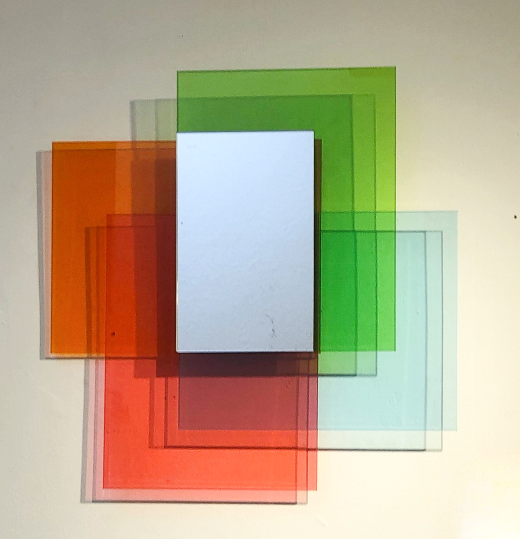 Wall Mirror, 'Colour on colour' series by Johanna Grawunder