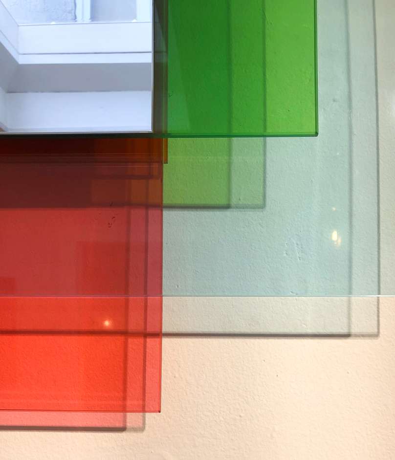 Wall Mirror, 'Colour on colour' series by Johanna Grawunder