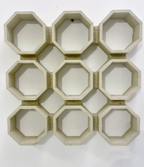 Wall Sculpture in Cement, 170 pieces available
